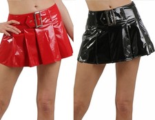 Damen minirock wetlook - minirock,