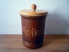 große Vorratsdose für Kaffee mit Holz Deckel - Vorratstopf - Kaffeepott - Kaffee