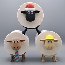 Schaf Klopapierhalter Toilettenpapierhalter Badezimmer WC Krawatte Weihnachten