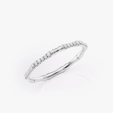 18 K Weißgold Ehering