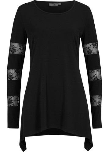 Langarmshirt mit spitze und - mit,