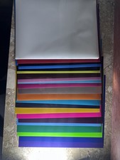 Vinylfolie Plotter Permanent Klebefolie 30,5x30,5cm Selbstklebend glänzend matt 