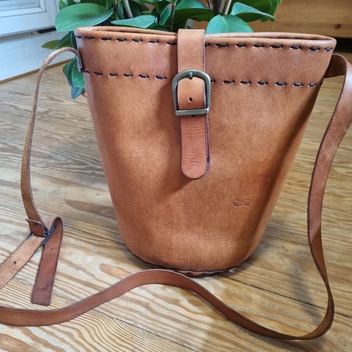 Damen handtasche braun - braun, echt