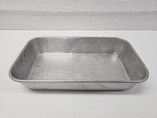 ALTE ALU BRATREINE - BRATENFORM - AUFLAUFFORM - PFANNE - BRÄTER - WANNE  VINTAGE