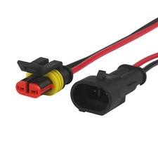 Wasserdichte KFZ Steckverbindung Stecker Kupplung AMP Auto Motorrad Boot
