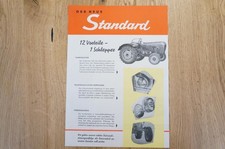 PORSCHE DIESEL Schlepper Prospekt Modelle Standard 2 Seiten 1958