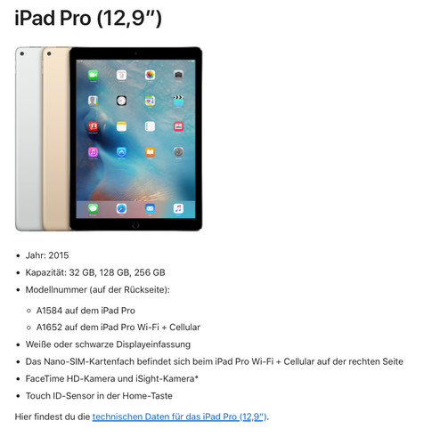 Apple ipad pro 2015 - apple, 12.9