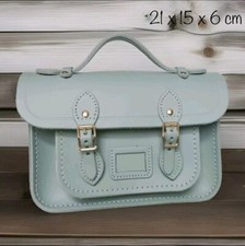 The Cambridge Satchel - The Mini, Mintgrün, 21.5 cm, Leder, Carry o. Crossbody