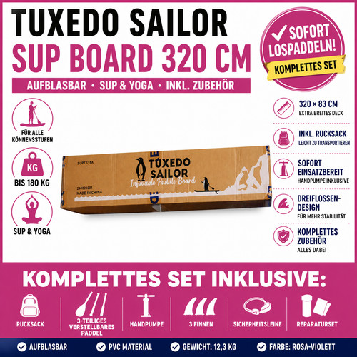 Tuxedo sailor sup - tuxedo, 320cm