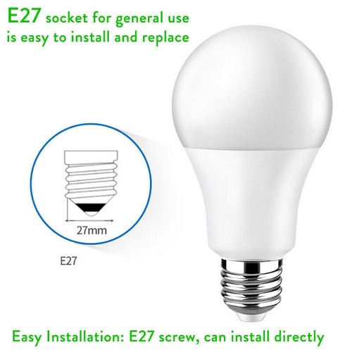 10x e27 led bulb - 7w, 9w