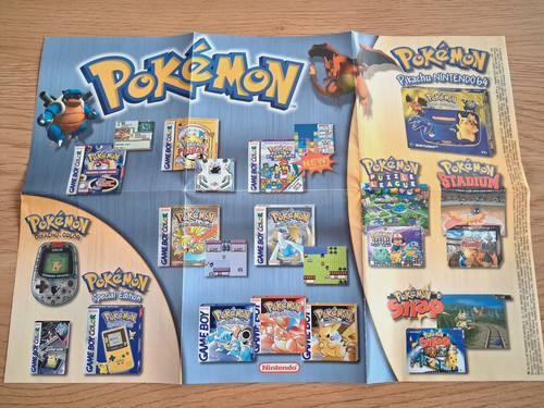 Nintendo pokémon werbe - pokémon, werbe-poster