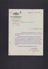 BERLIN, Brief 1913, G. A. Hoffman Mützen-Stoffhut-Fabrik Hüte