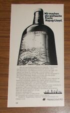 Seltene Werbung HAPAG-LLOYD Wir machen die weltweite Fracht Containerschiff 1972