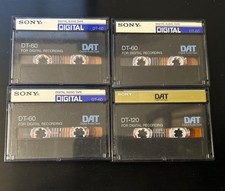 4 Stück SONY DAT-Kassette, 3 DT-60, 1 x DT-120, Digital Audio Tape