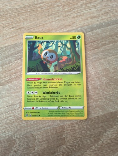 Pokémon karte bauz 006 - karte, bauz,