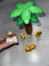 🦒 LEGO Duplo Safari Set – Forscher, Jeep, Tiere & Palme