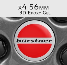 Burstner Aufkleber , wohnwagen , Burstner Emblem, 56mm, 3D Gel x4
