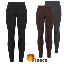 Damen Winter Leggings Thermo-Hose High-Waist Stretch warm gefüttert 36 38 40 42