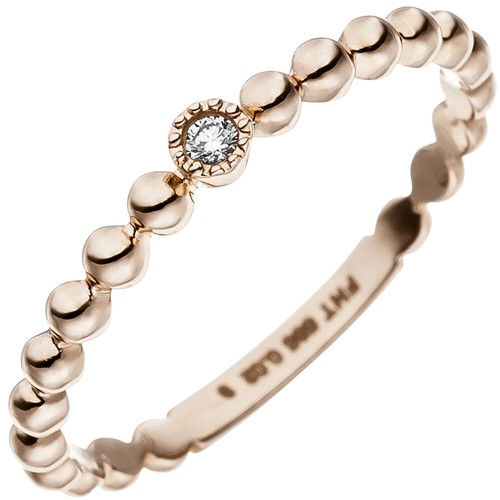 Damenring mit diamant 585 gold - diamant,