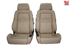 2 Recaro  Ergomed DS Klimapaket Leder beige neu bezogen 