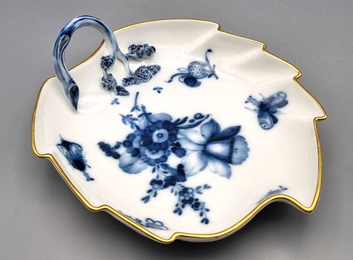 Meissen porzellan blattschale - porzellan,