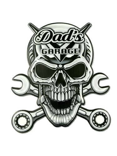 Blechschild dad garage - blechschild, "dad's