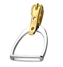 Sterling Silber Steigbügel Anhänger und 20 Zoll Kette kostenlose Box UK Lieferung