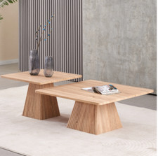 2 x Set quadratische getafelte