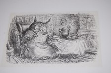 A. Paul Weber Original-Lithographie "Morgenpost", Nachlass-Stempel