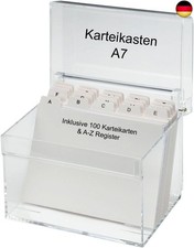 MAUL Karteikasten A7 aus Acryl
