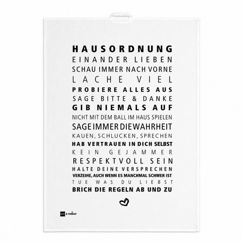 Ppd geschirrtuch hausordnung - geschirrtuch,