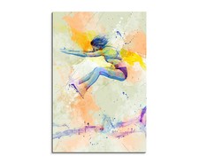 60x90cm Weitsprung I Aquarell