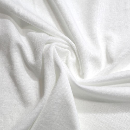 10m weiß jersey baumwollstoff - weiß,