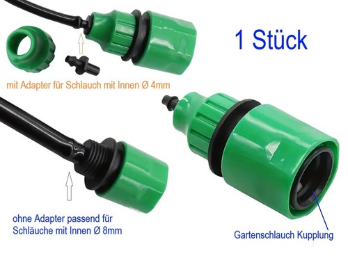 Gartenschlauch adapter 4mm bis - adapter,