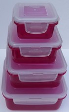 LOCK&LOCK 4er-Set quadratische