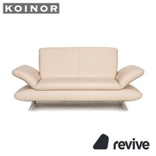 Koinor Rossini Leder Sofa Creme Zweisitzer Couch Funktion