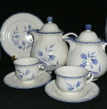 Schramberg Keramik Handbemalt SMF blaue Blume - Teile zur Wahl