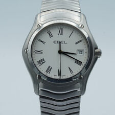 EBEL CLASSIC WAVE HERREN UHR 9255F41 QUARTZ 41MM STAHL E242 SCHÖNER ZUSTAND