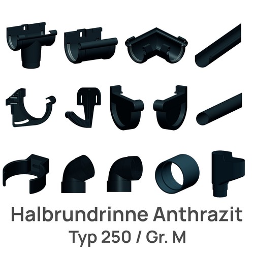 Dachrinne regenrinne typ250 - dachrinne,