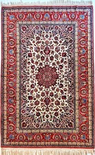 Feiner Isfahan auf Seide 222x146cm Antik Esfahan Vintage