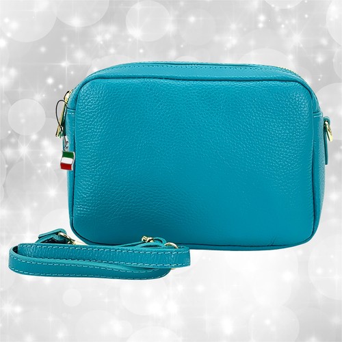 Tasche türkis leder mittel - tasche,
