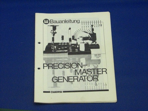 Wersi bauanleitung percussion - bauanleitung,