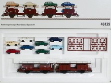 Märklin 46139 Auto Transport Car Pair Laaes 8x VW Ep.IV Mint! OVP SG 1705-23