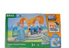 BRIO World SmartTech Sound Bahnhof mit Action Tunnel (33973) 