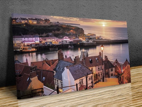 Whitby 199 steps - whitby, wandbild