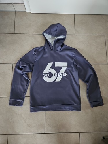 Grauer hoodie 160 aufdruck - gr.,