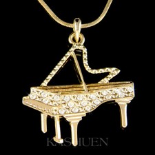 Gold Klavier ~ mit Swarovski