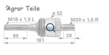 Axialgelenk links Steyr M9078