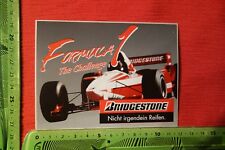 Alter Aufkleber BRIDGESTONE Nicht irgendein Reifen. Formula 1 The Challenge