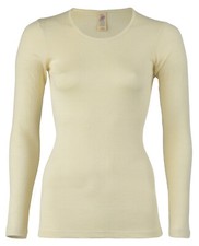 Engel-Natur Damen langarm Shirt 100% Schurwolle GOTS zertifiziert Funktionsbekl.